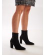 Point Toe Side Zip Chunky Boots