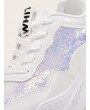 Contrast Sequins Decor Chunky Sole Trainers