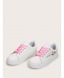 Floral Embroidered Low Top Sneakers
