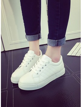 Lace Up Striped Detail Sneakers