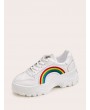 Rainbow Patch Detail Chunky Sole Trainers