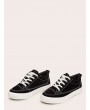 Solid Lace Up Sneakers