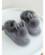 Rabbit Design Fuzzy Slippers