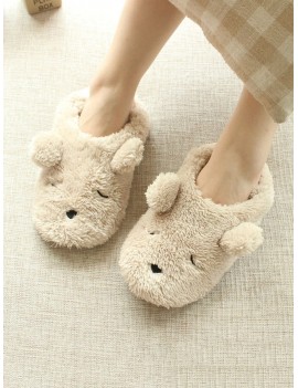 Fluffy Bear Slippers