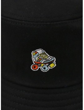 Graphic Embroidery Bucket Hat