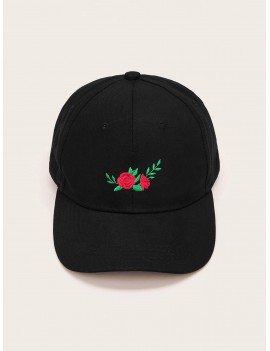 Floral Embroidered Baseball Cap