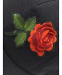 Ring Decor Rose Embroidered Patch Baseball Cap