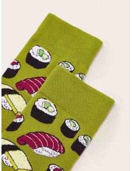 Sushi Pattern Socks 1pair