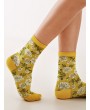 1pair Flower Pattern Socks