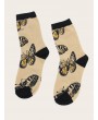 Butterfly Pattern Socks 1pair
