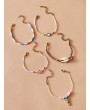 5pcs Seahorse & Shell Decor Bracelet