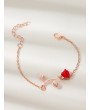 Rose Design Bracelet 1pc