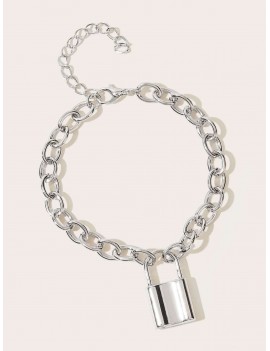 Lock Charm Chain Bracelet