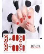 3D Christmas Apple Graphic Nail Stickers