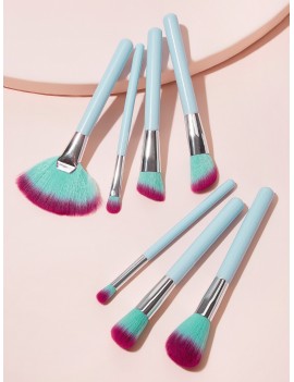 Fan Shaped Makeup Brush Set 7pcs