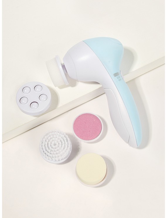 Multifunction Electronic Facial Cleansing Brush Set 6pack