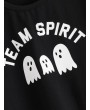 Halloween Ghost & Letter Graphic Tee