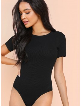 Solid Form Fitting Bodysuit