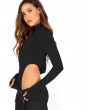 Turtle Neck High Cut Fitted Bodysuit