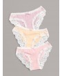 Lace Trim Panty Set 3pack