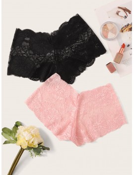 2pack Floral Lace Panty Set