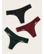 Cut-out Panty Set 3pack